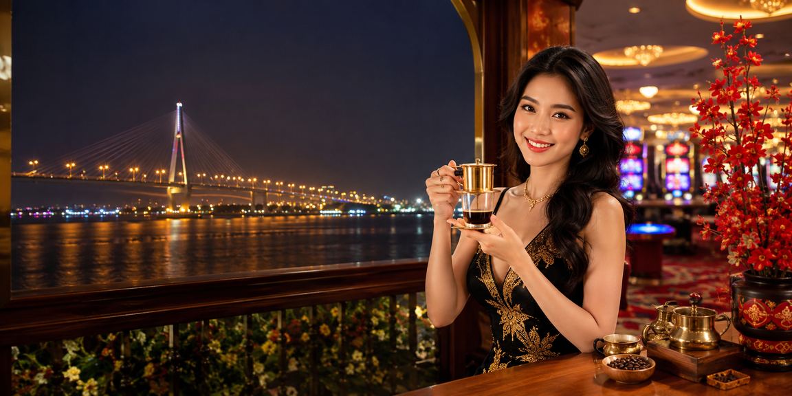 Người dùng tại Cần Thơ nhâm nhi cà phê và theo dõi tiến trình vòng cược casino trên điện thoại