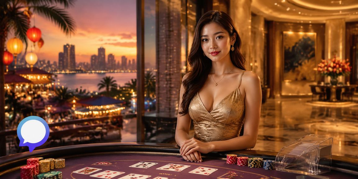 Người chơi baccarat tại Đà Nẵng tham gia phiên live casino buổi tối