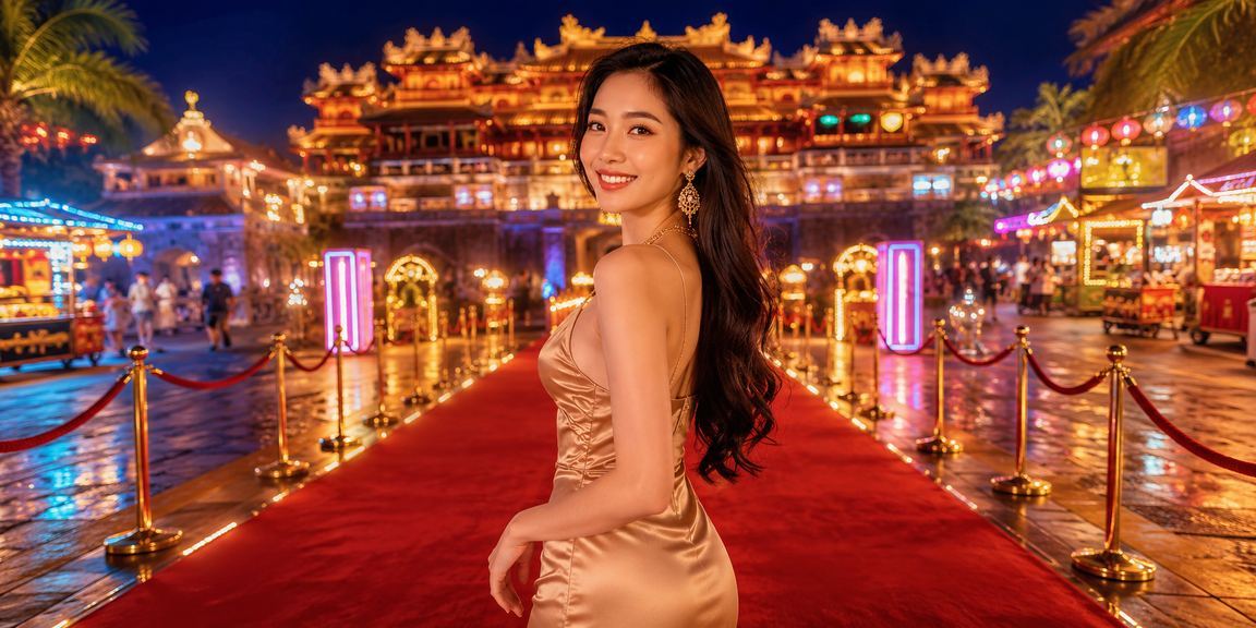 Khung cảnh chợ đêm cá cược ở Huế